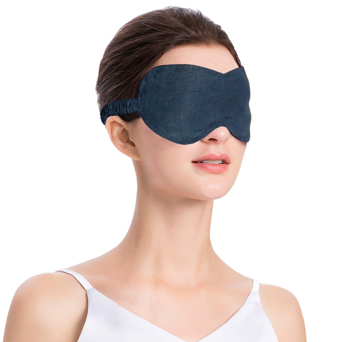 Amazon.com: S VICTORY SYMBOL 100% Pure Linen Sleep Eye Mask